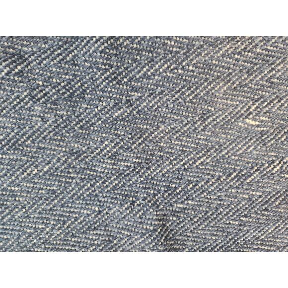 Pierre Cardin Fine Muffler Scarf Blue chevron tassel soft - Picture 4 of 6